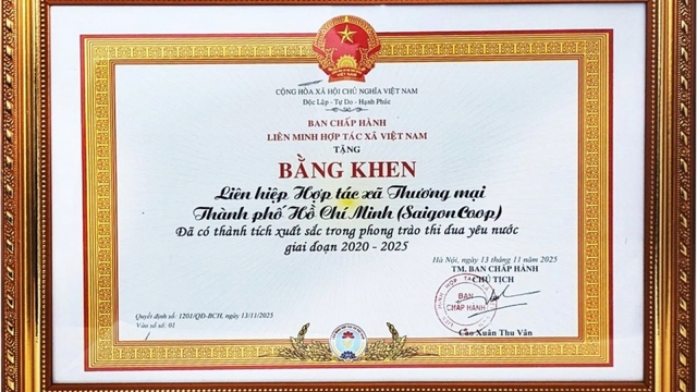 Saigon Co.op được khen thưởng tại Đại hội Thi đua yêu nước lần thứ V