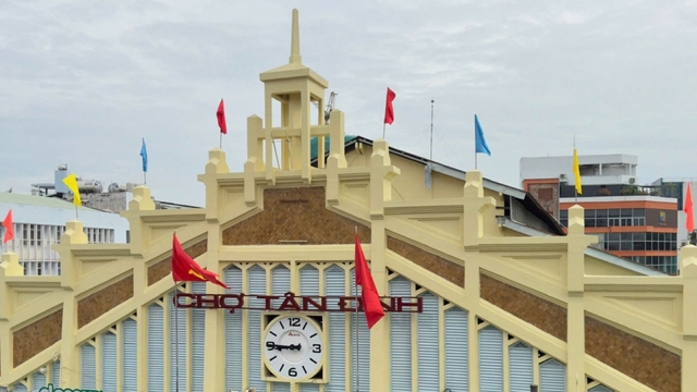 Chợ Tân Định ở TP.HCM được công nhận, gắn biển di tích kiến trúc cấp tỉnh, thành