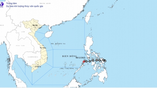 Áp thấp nhiệt đới suy yếu thành vùng áp thấp, hết khả năng "quấy đảo" trên biển