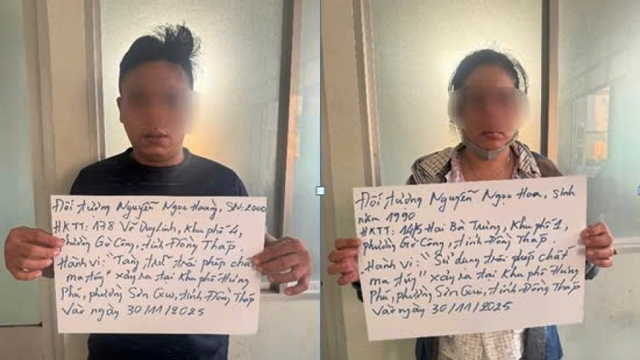 Công an Đồng Tháp xử lý nhiều đối tượng tàng trữ, sử dụng trái phép chất ma túy