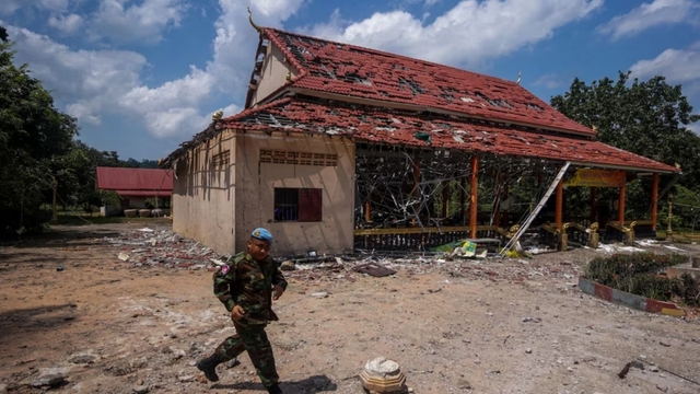 Campuchia-Thái Lan đã thiết lập 39 cột mốc tạm thời tại tỉnh Banteay Meanchey