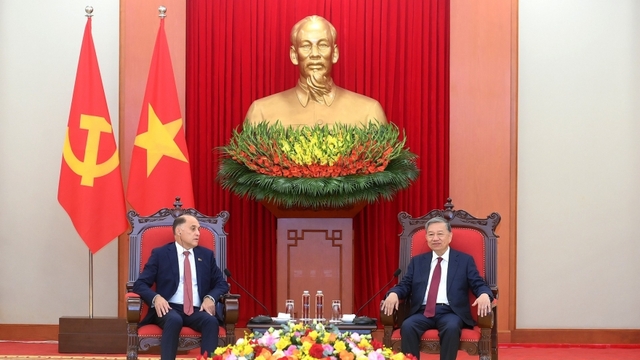 Tổng Bí thư Tô Lâm tiếp Thư ký Hội đồng An ninh Belarus