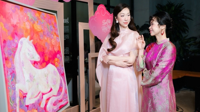 Bức tranh ngựa “ngược số đông” của nữ họa sĩ Vương Linh