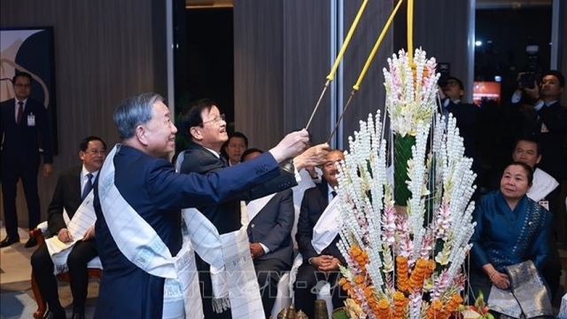 Chiêu đãi trọng thể chào mừng Tổng Bí thư Tô Lâm và Đoàn đại biểu cấp cao Việt Nam