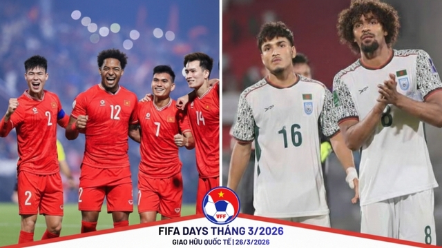 ĐT Việt Nam chốt lịch thi đấu giao hữu FIFA Days tháng 3/2026