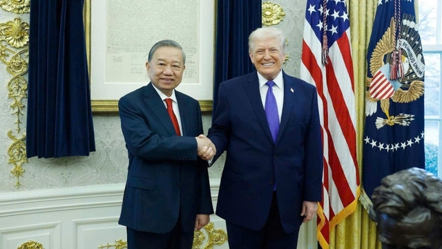 Tổng Bí thư Tô Lâm gặp Tổng thống Hoa Kỳ Donald Trump