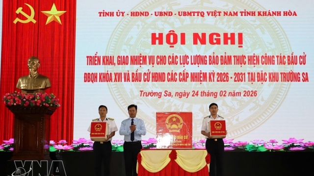 Truong Sa ready for early election for NA, People’s Councils for 2026–2031 term