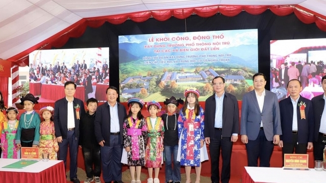 Tuyên Quang đồng loạt khởi công xây dựng 11 trường Phổ thông nội trú liên cấp