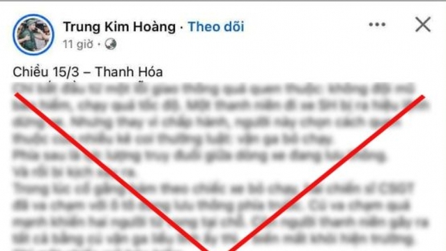 Công an Thanh Hóa bác tin “2 CSGT tử vong khi truy đuổi xe vi phạm”