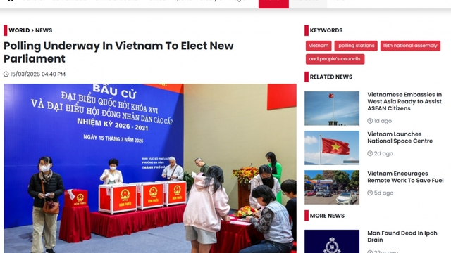 Báo chí quốc tế đưa tin đậm nét về cuộc bầu cử tại Việt Nam