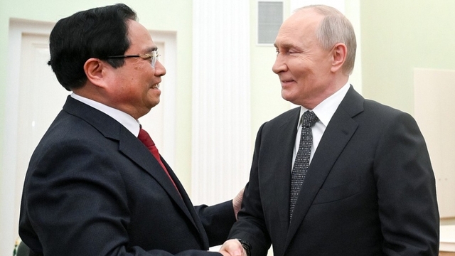 Chùm ảnh: Thủ tướng Phạm Minh Chính hội kiến Tổng thống Nga Vladimir Putin