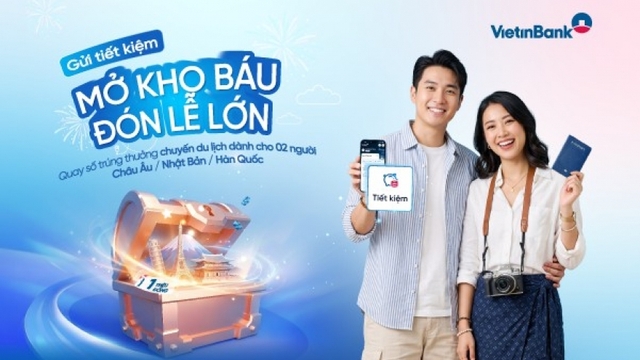 VietinBank triển khai ưu đãi: “Gửi tiết kiệm - Mở kho báu - Đón Lễ lớn”