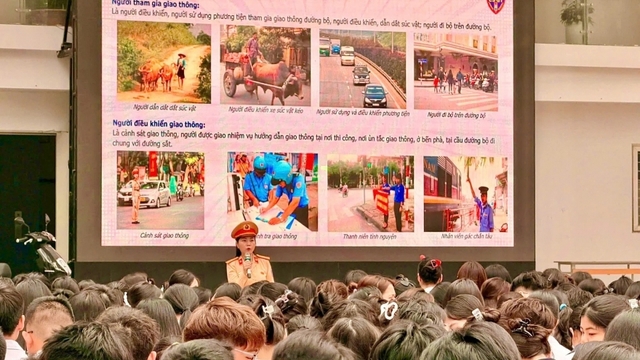Hà Nội: Nhiều tiết học đầu tuần được lựa chọn là “tiết học an toàn giao thông”