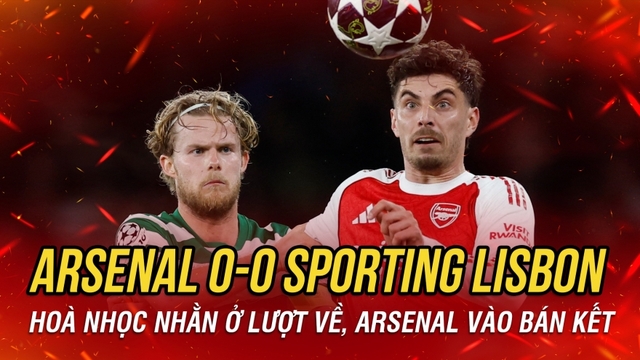 Kết quả bóng đá hôm nay 16/4: Hoà nhọc nhằn, Arsenal vào bán kết cúp C1 châu Âu