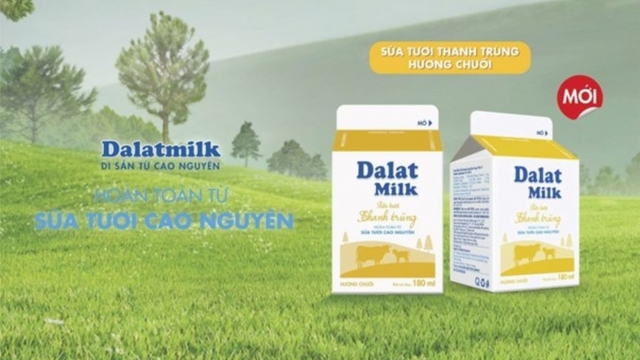 Dalatmilk ra mắt “Sữa tươi thanh trùng hương chuối”