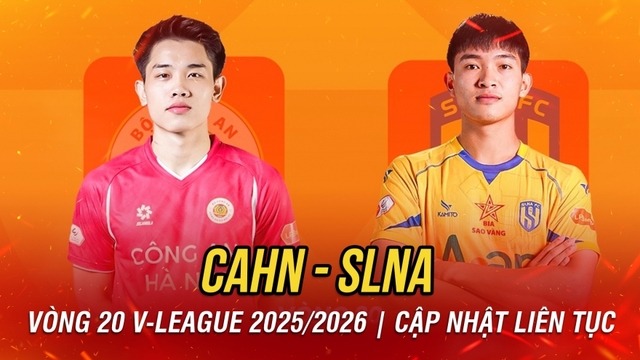 Trực tiếp CAHN - SLNA: Quang Hải, Đình Bắc đá chính