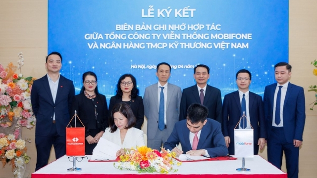 Mobifone & Techcombank hợp tác, kiến tạo hệ sinh thái tài chính - công nghệ số