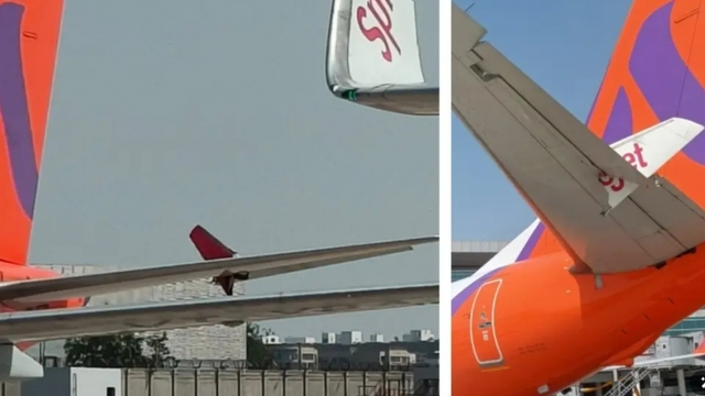 Hai máy bay chở khách va chạm trên đường băng ở Ấn Độ