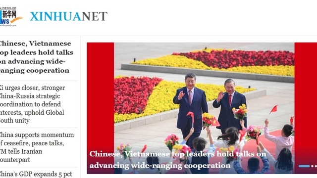 Truyền thông quốc tế đánh giá tích cực chuyến thăm Trung Quốc của Tổng Bí thư, Chủ tịch nước Tô Lâm