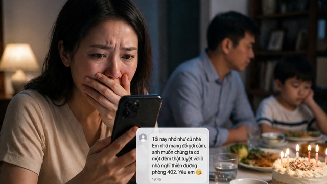 Sốc khi nhận tin nhắn của chồng “hẹn hò” người tình gửi nhầm vào điện thoại tôi