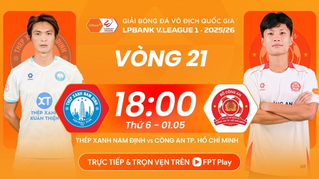 Lịch thi đấu và trực tiếp bóng đá Việt Nam hôm nay 1/5
