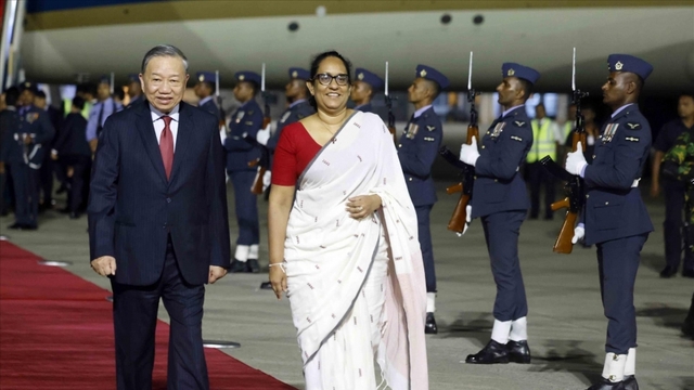 Tổng Bí thư, Chủ tịch nước Tô Lâm bắt đầu thăm cấp Nhà nước tới Sri Lanka