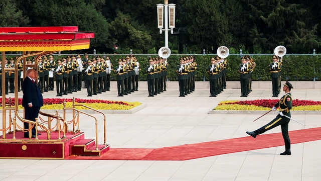 Trung Quốc bắn 21 loạt đại bác chào mừng Tổng thống Mỹ Donald Trump