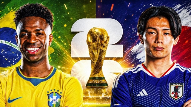 Xem trực tiếp Nhật Bản vs Brazil vòng 32 đội World Cup 2026 ở đâu?