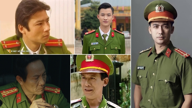 Loạt nam diễn viên nổi tiếng với vai công an trên phim giờ vàng VTV
