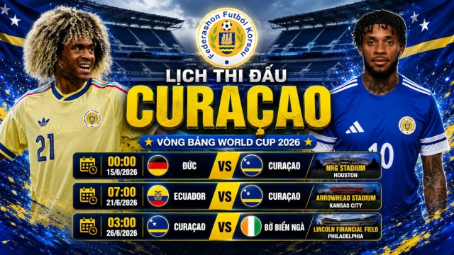 Lịch thi đấu World Cup 2026 của Curacao: Tân binh ra mắt đấu trường thế giới