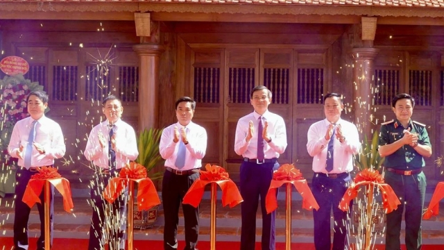 Khánh thành dự án tu bổ, tôn tạo Di tích nhà thờ và mộ đồng chí Hồ Tùng Mậu