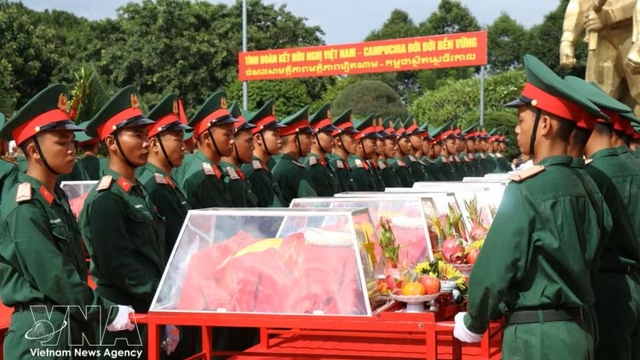 27 fallen Vietnamese soldiers repatriated from Cambodia