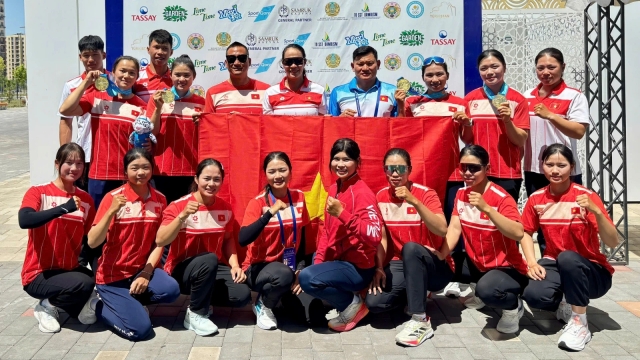 Canoeing Việt Nam bội thu huy chương ở giải châu Á 2026