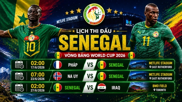 Lịch thi đấu World Cup 2026 của Senegal: Đại diện châu Phi sẵn sàng tạo cú sốc