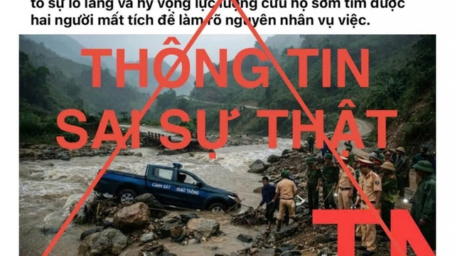 Công an Lào Cai bác bỏ thông tin xe công vụ gặp nạn khiến 2 cán bộ mất tích