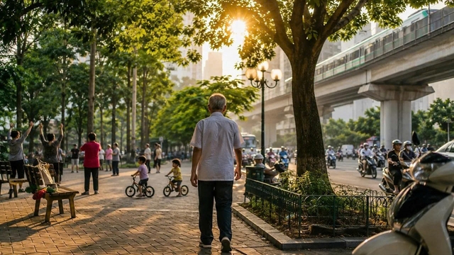 Bước chân người lính giữa phố hôm nay