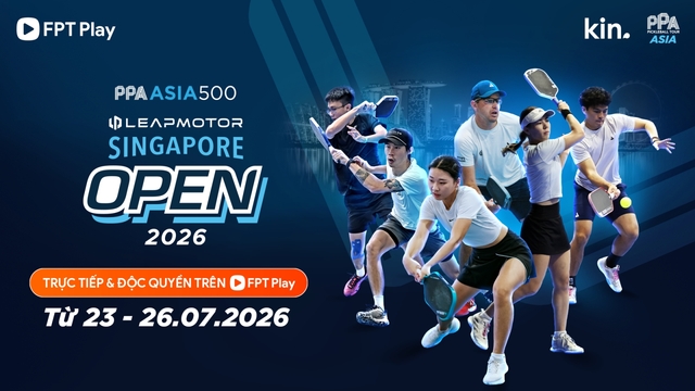 PPA Tour Asia đến Singapore với chặng đua 500 điểm hấp dẫn