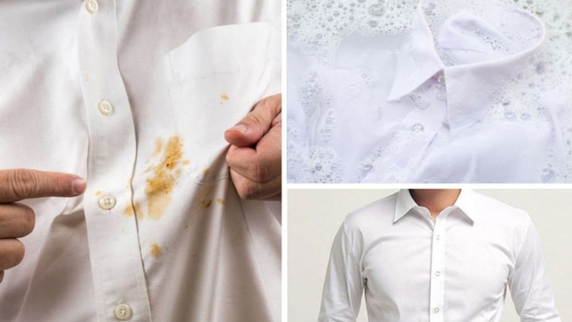 Mẹo tẩy vết ố vàng trên quần áo trắng rất đơn giản