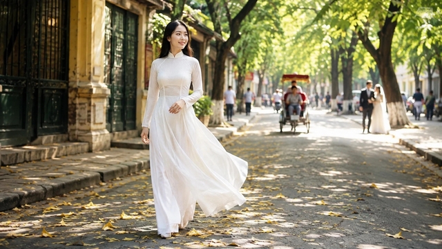 Mặc mùa thu, từ tà áo ngày ấy đến Hà Nội hôm nay