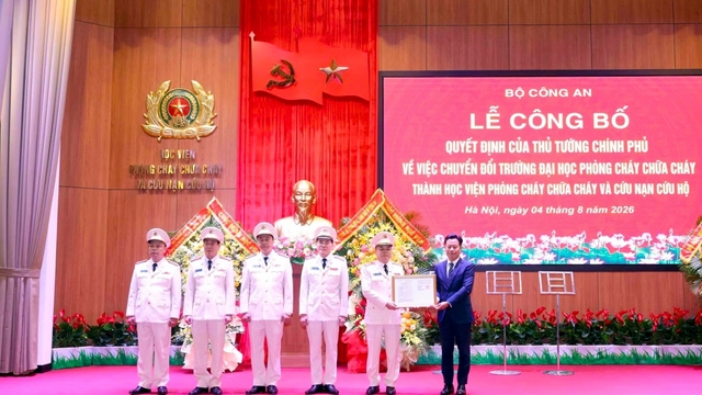 Chuyển Trường Đại học PCCC thành Học viện Phòng cháy chữa cháy và Cứu nạn cứu hộ