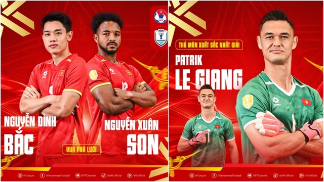 Đình Bắc cùng Lê Giang và Xuân Son được vinh danh ở ASEAN Cup 2026