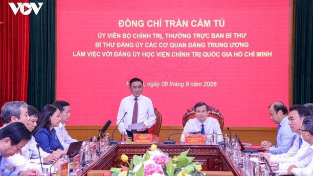 Học viện Chính trị Quốc gia Hồ Chí Minh phải là hình mẫu về xây dựng Đảng, đổi mới đào tạo