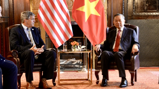 Tổng Bí thư, Chủ tịch nước Tô Lâm tiếp ông Thomas R. Hardy, quyền Giám đốc USTDA