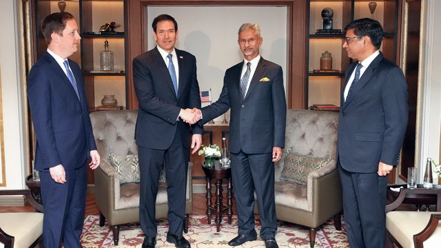 Ngoại trưởng Mỹ Marco Rubio hội đàm với người đồng cấp Ấn Độ