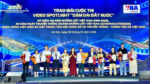 Trao giải các cuộc thi chào mừng 145 năm xây dựng và phát triển Đường sắt Việt Nam