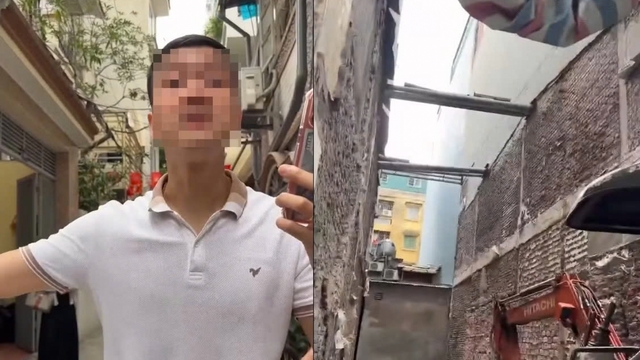 Sau clip chủ nhà "quỵt" tiền phá dỡ công trình ở Hà Nội, chính quyền vào cuộc