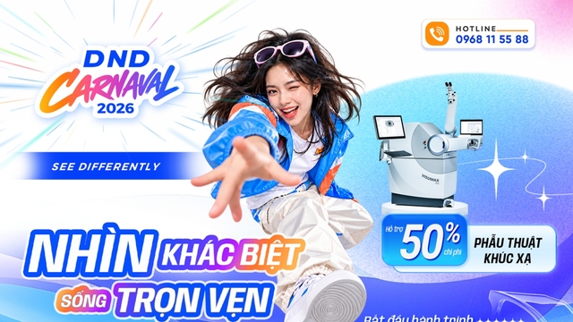 Tháng tri ân: DND hỗ trợ 50% chi phí phẫu thuật khúc xạ