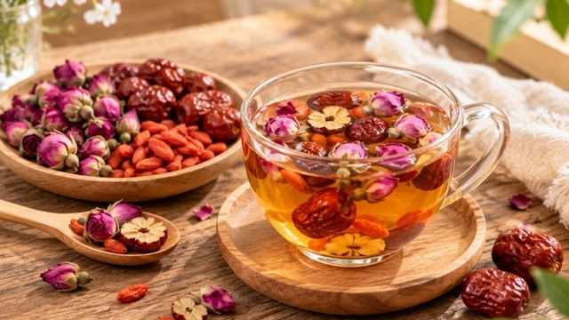Trà hoa hồng táo đỏ kỷ tử có gì đặc biệt mà nhiều người yêu thích?