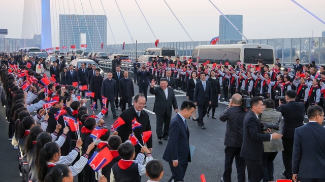 Hình ảnh về chuyến thăm Đan Đông, Trung Quốc của ông Kim Jong Un