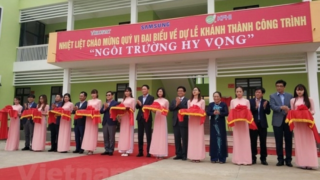 Samsung builds school for poor students in Thai Nguyen